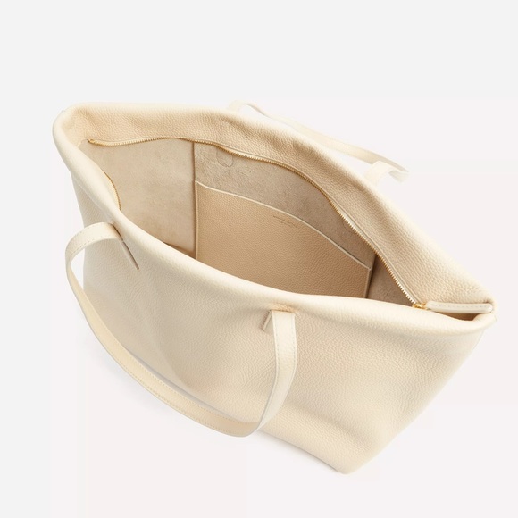 Mansur Gavriel Everyday Zip Pebbled-Leather Tote Bag - Picture 4 of 6